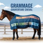 grammage couverture cheval illustration hiver