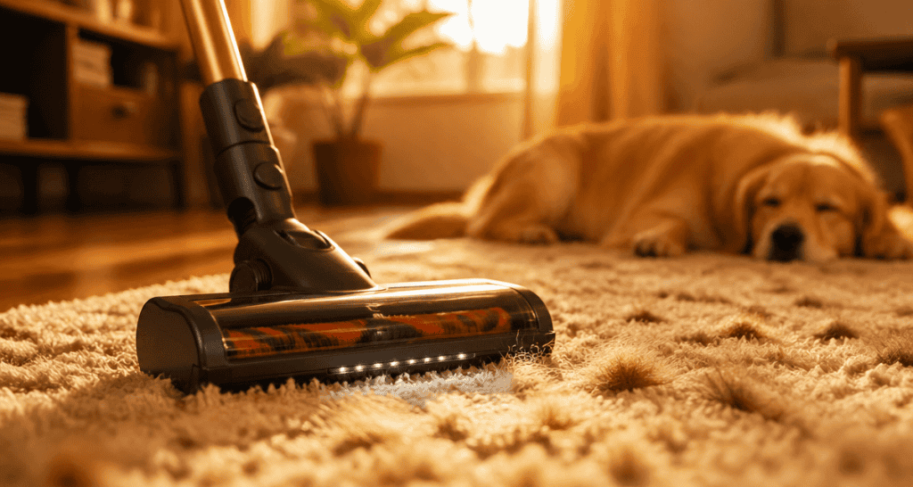meilleur aspirateur sans fil poils animaux brosse anti-emmêlement