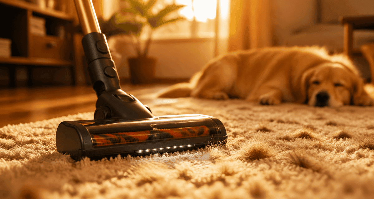 meilleur aspirateur sans fil poils animaux brosse anti-emmêlement