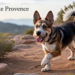 mygale de provence devant son terrier en garrigue