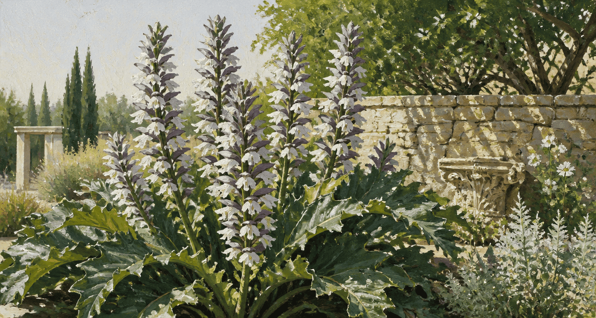 acanthe plante épis floraux jardin