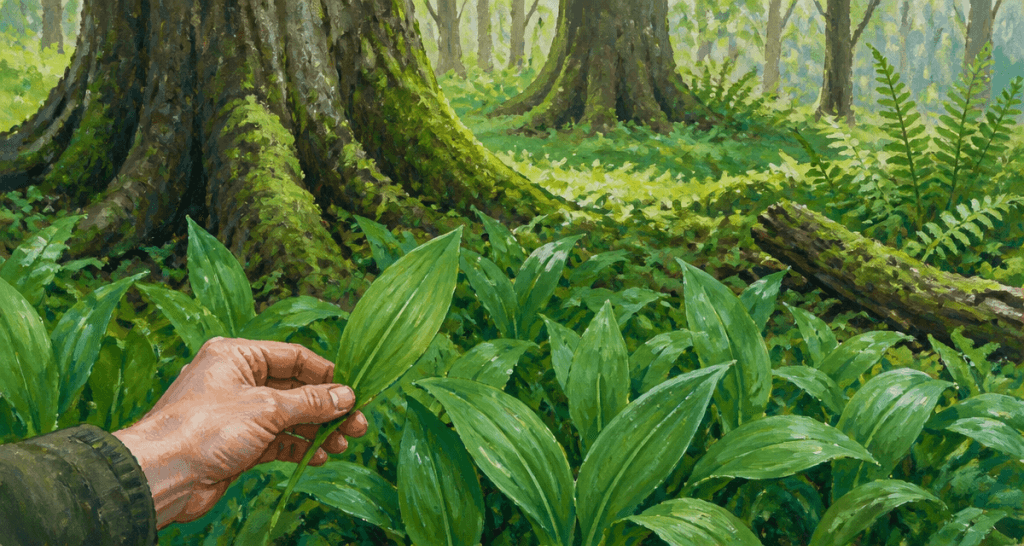 ail des ours ou en trouver sous-bois