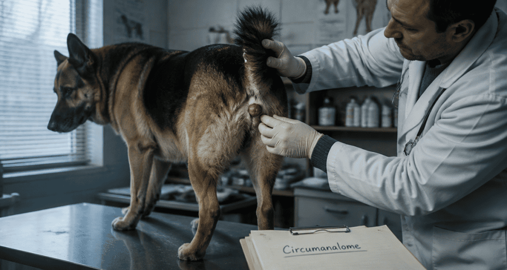 circumanalome chien masse anale examen