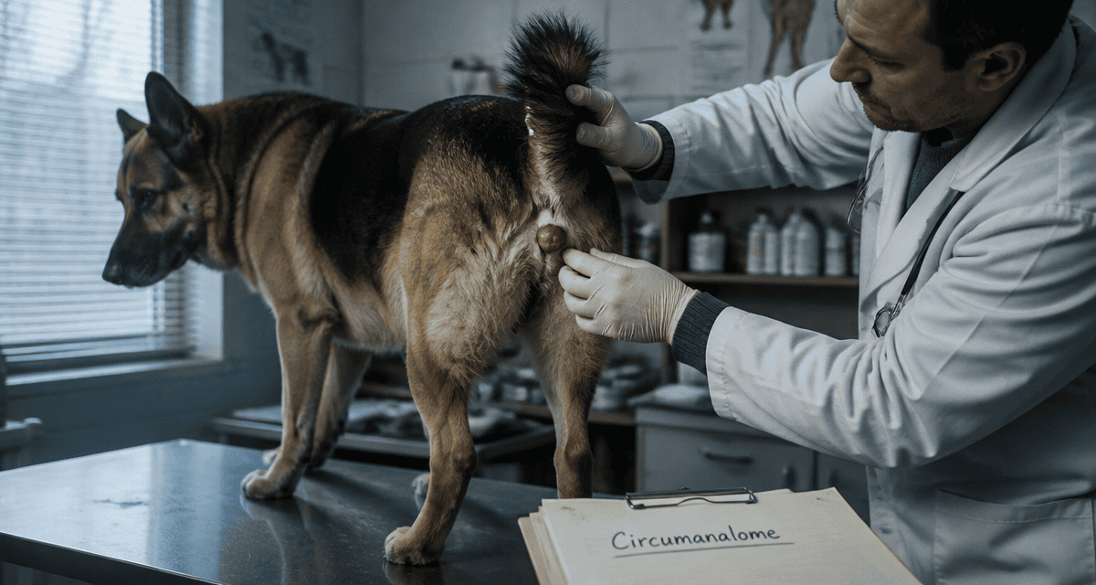 circumanalome chien masse anale examen