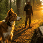 collier de rappel chien maître forêt