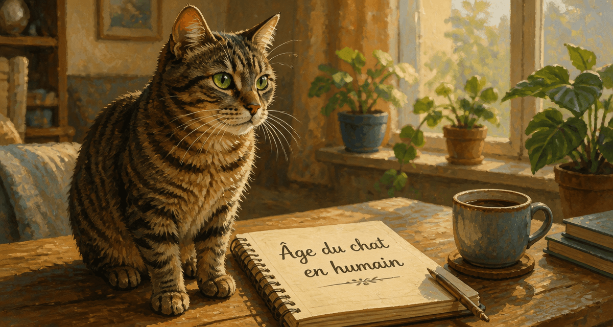 Convertisseur age chat chat tigré carnet
