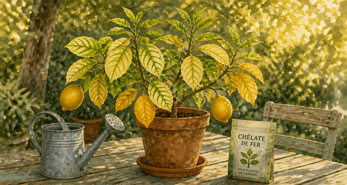 Feuilles citronnier qui jaunissent en pot