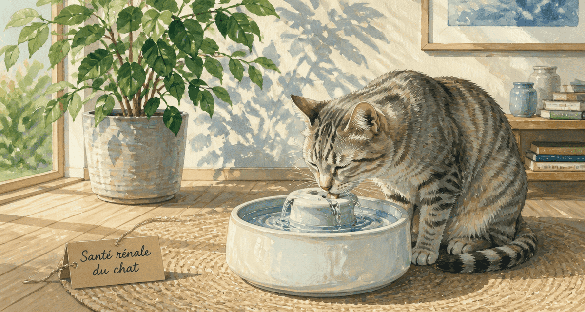 fontaine à eau chat avis vétérinaire, prévention santé rénale