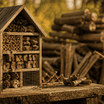 hôtel à insectes inconvénients dans un jardin naturel