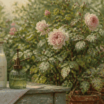 maladie des rosiers remède de grand-mère flacon bicarbonate et lait