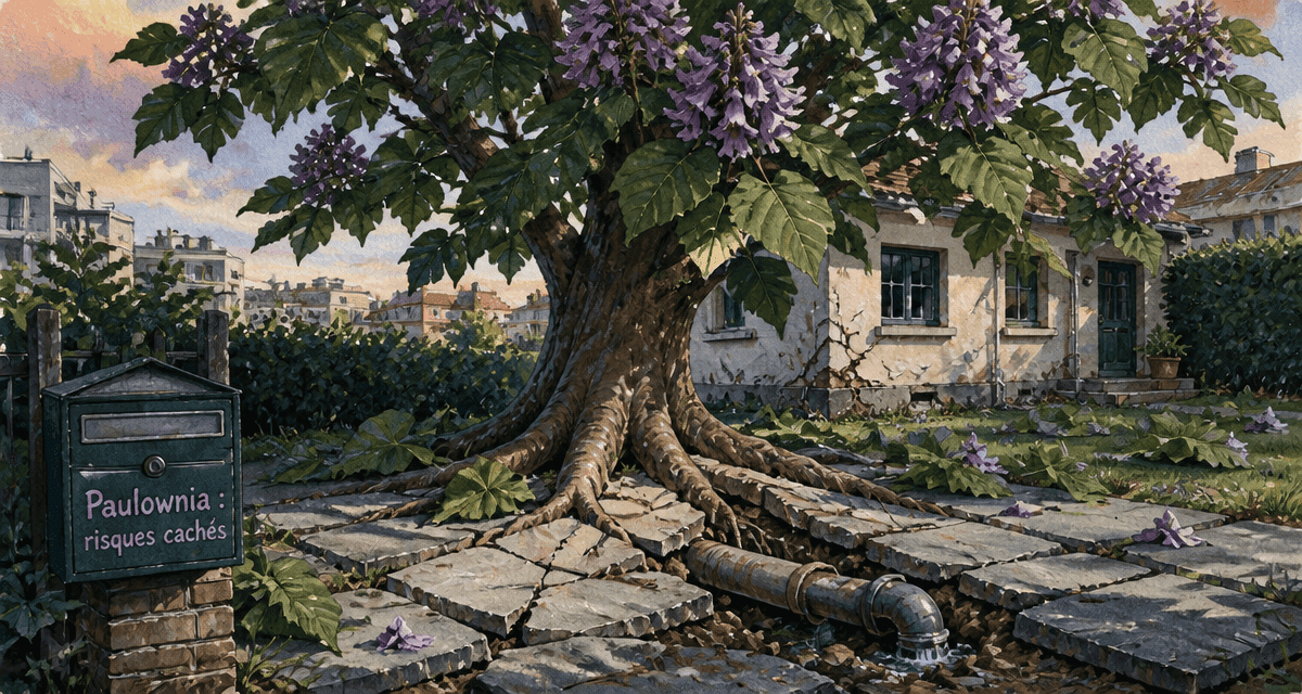 paulownia inconvénient racines jardin urbain