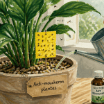 Produit anti moucheron plantes sur pot d'intérieur