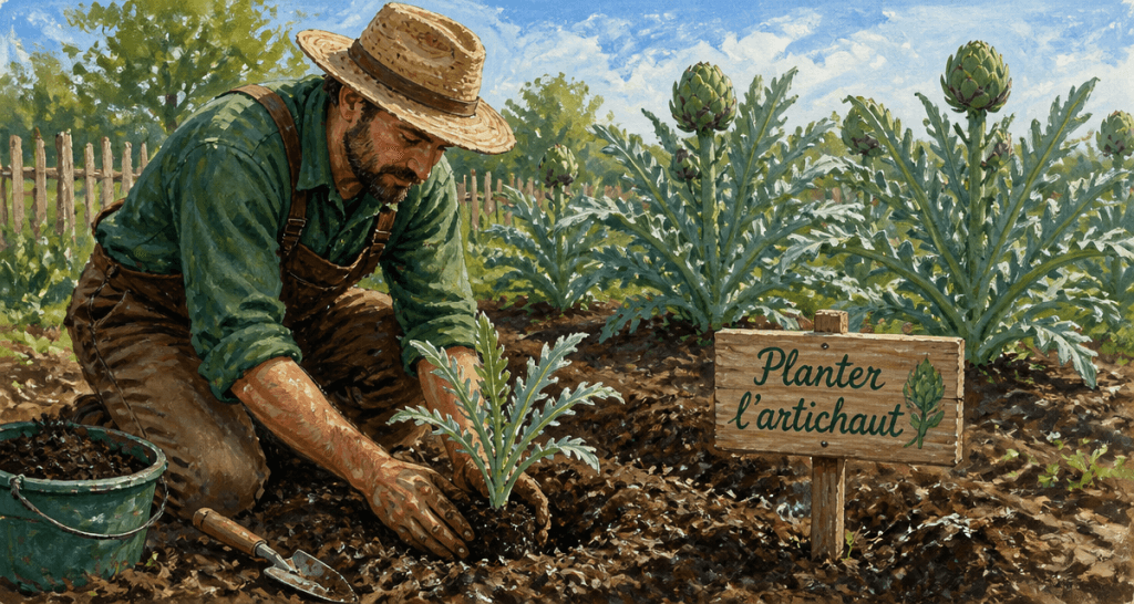 quand planter artichaut jeune plant jardin