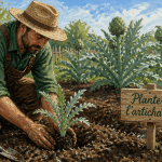 quand planter artichaut jeune plant jardin