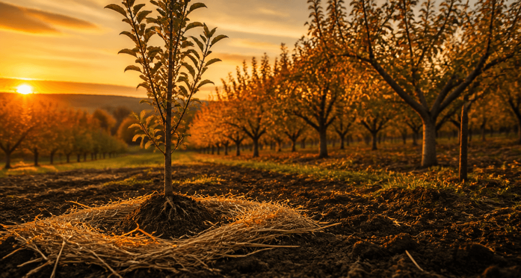 quand planter un arbre fruitier jeune arbre verger