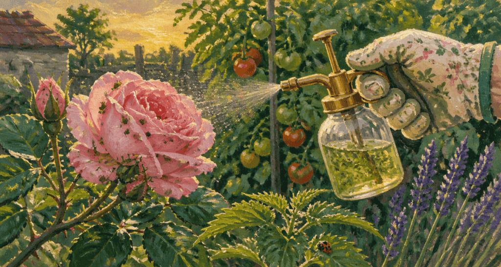 remède de grand-mère pour tuer les pucerons sur une rose