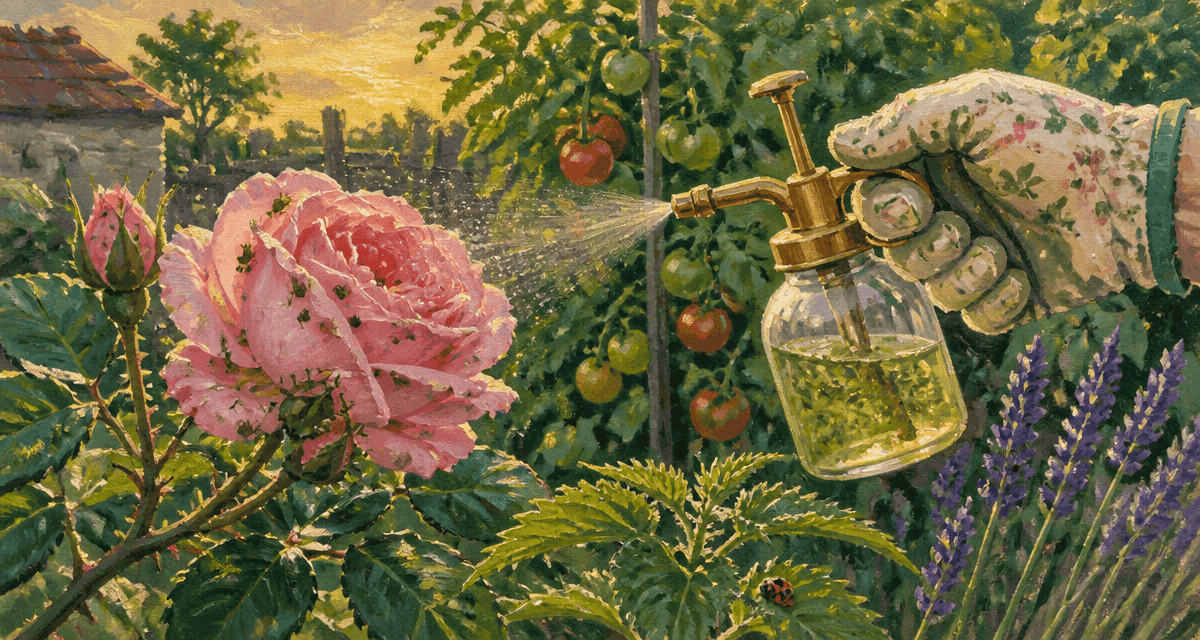 remède de grand-mère pour tuer les pucerons sur une rose