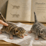 sexage chatons mâle femelle comparaison