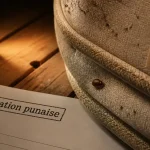 À quoi ressemble une punaise de lit sur la couture d’un matelas ? gros plan