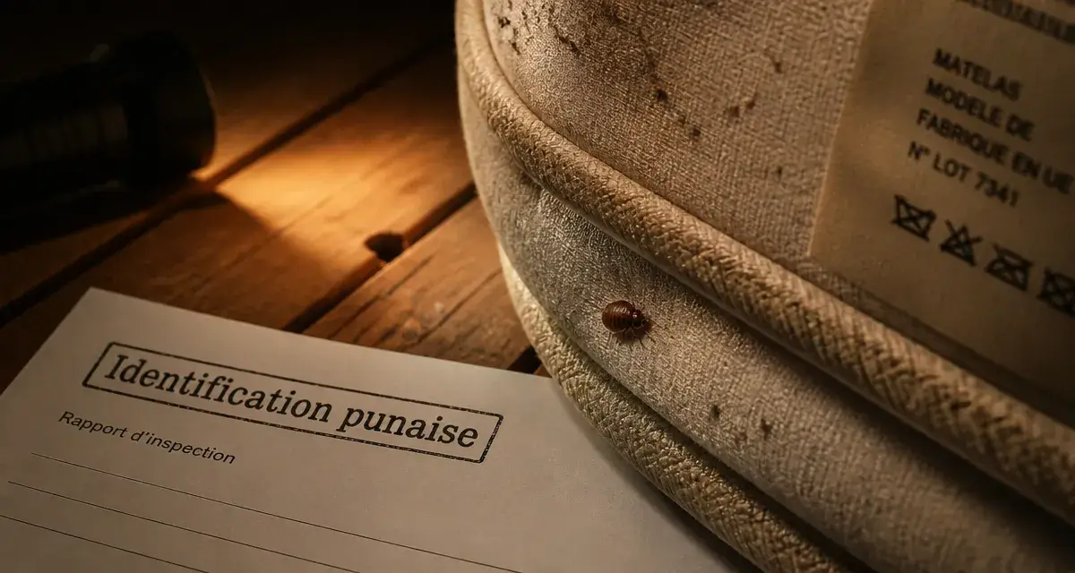 À quoi ressemble une punaise de lit sur la couture d’un matelas ? gros plan