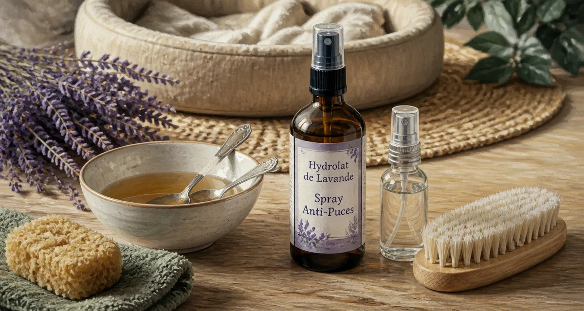 Anti puce huile essentielle chat : spray lavande, dilutions