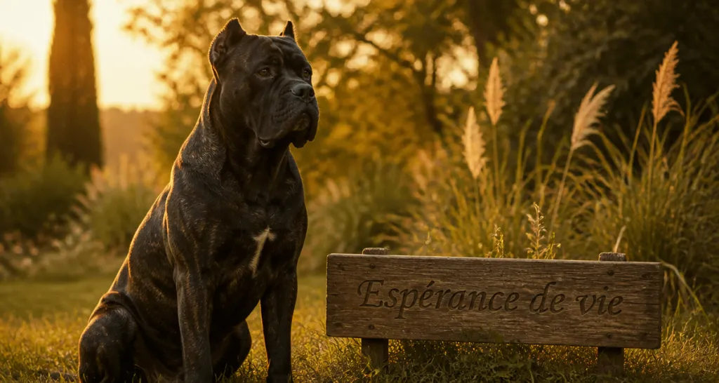 Cane Corso espérance de vie jardin