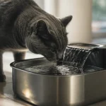 Meilleure fontaine à eau pour chat, eau filtrée en 3 niveaux