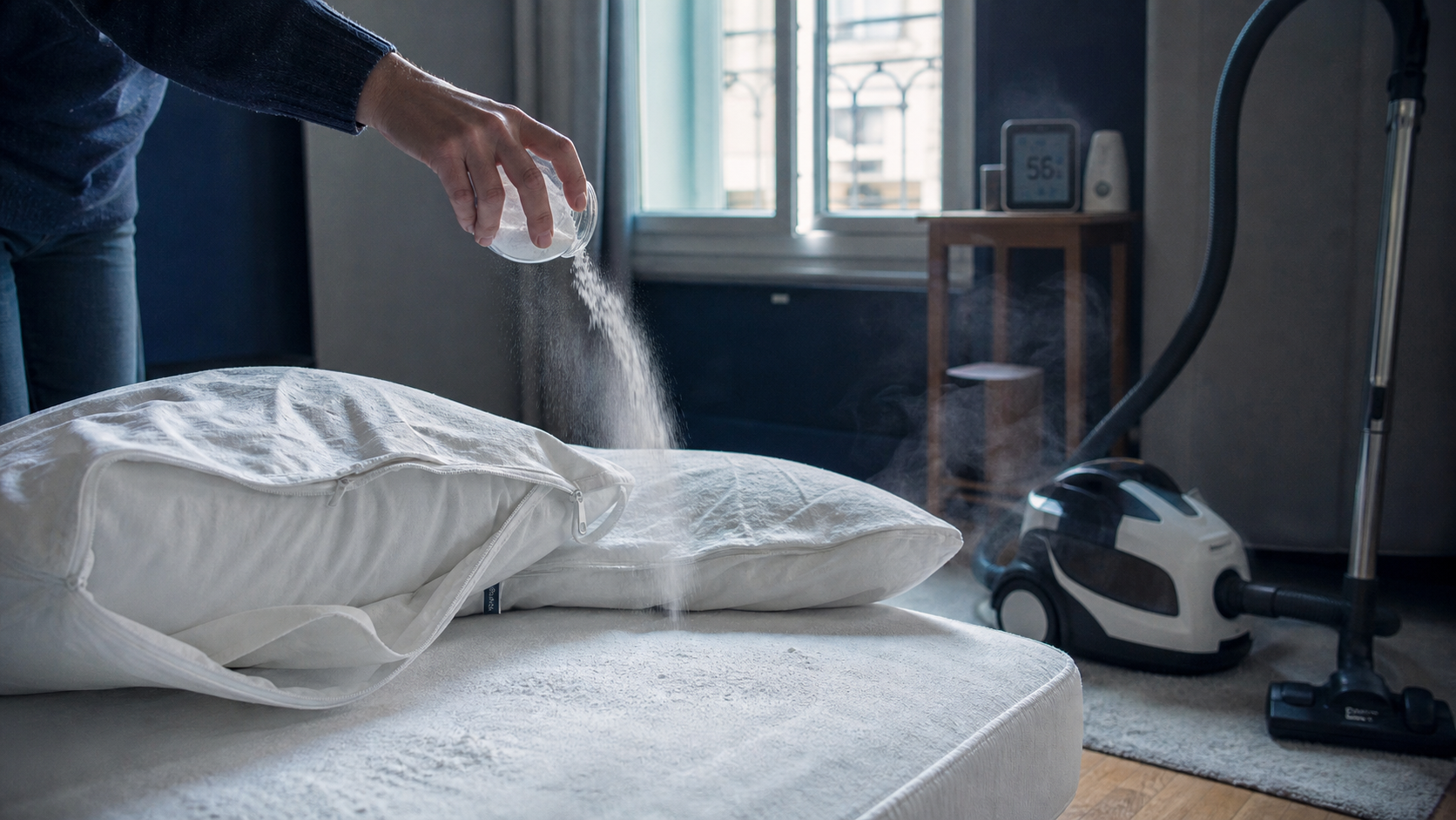 Mites de poussière : bicarbonate et aspirateur HEPA pour assainir la chambre