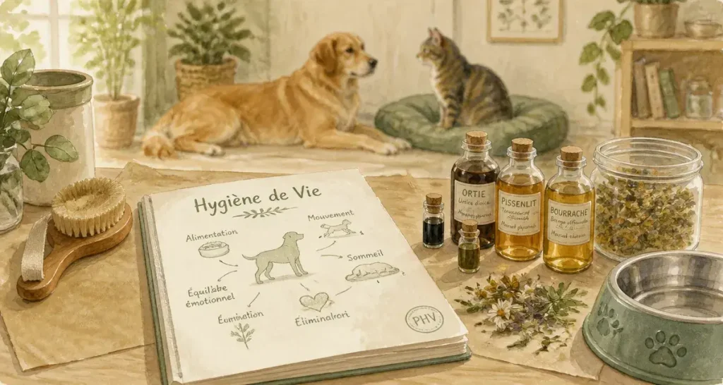 Naturopathe pour animaux : séance naturelle avec chien et chat