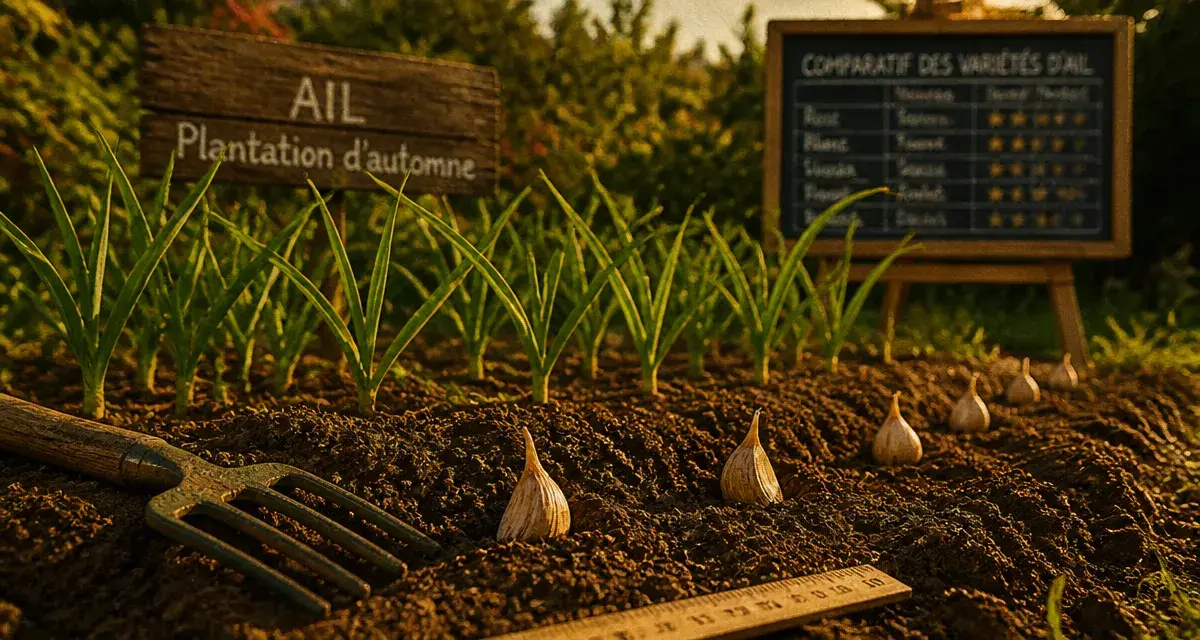 Quand planter l'ail : caïeux en terre, pointe vers le haut