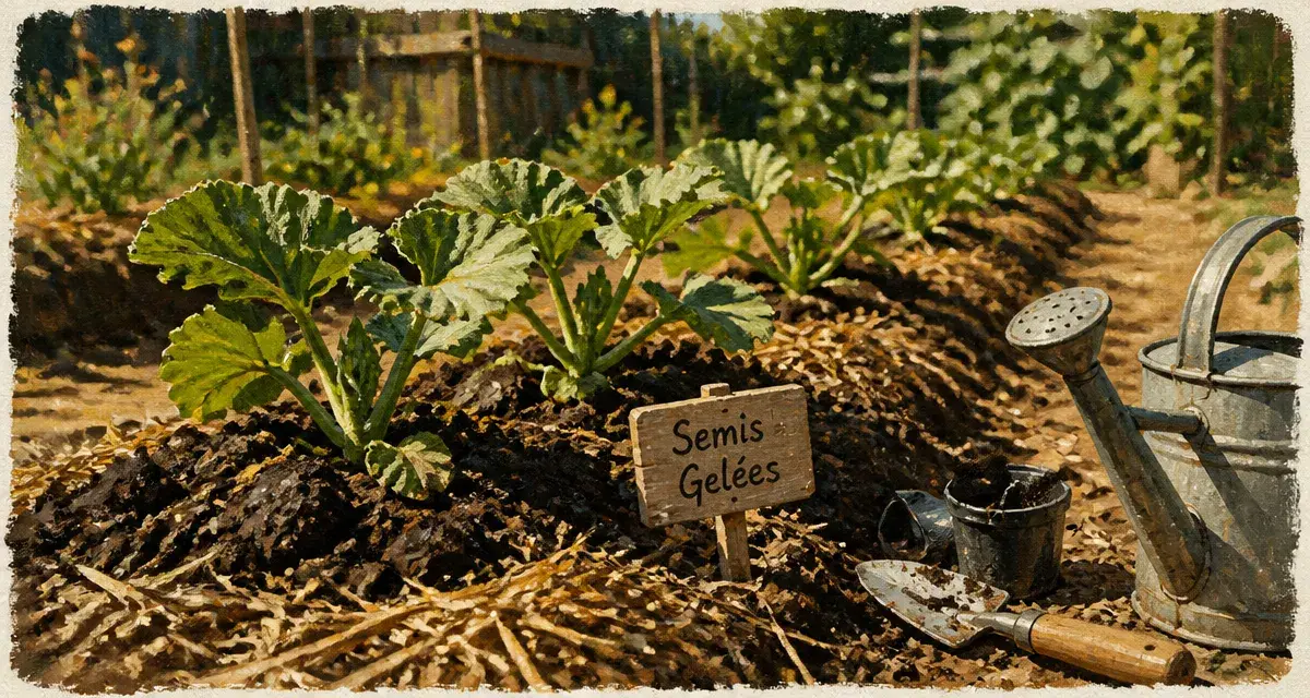 Quand planter les courgettes : 10°C au sol, jeunes plants en potager