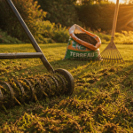 quand scarifier pelouse scarificateur manuel sur gazon