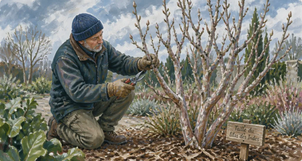 quand tailler le lilas des indes, taille hivernale au jardin