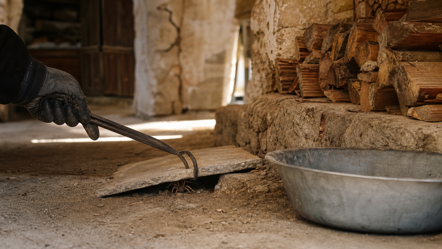 Araignée de provence dangereuse : brune discrète sous une pierre en Provence