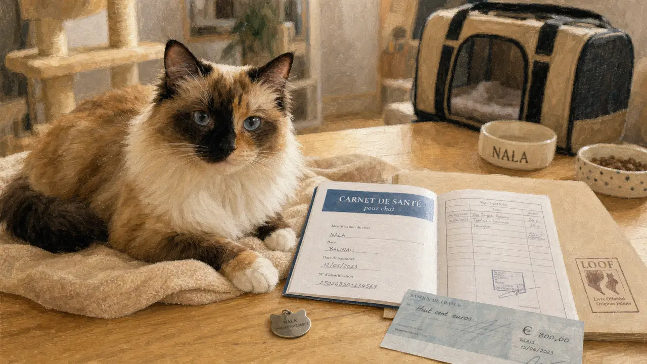 Chat balinais prix 600 à 1 500 € chez l’éleveur