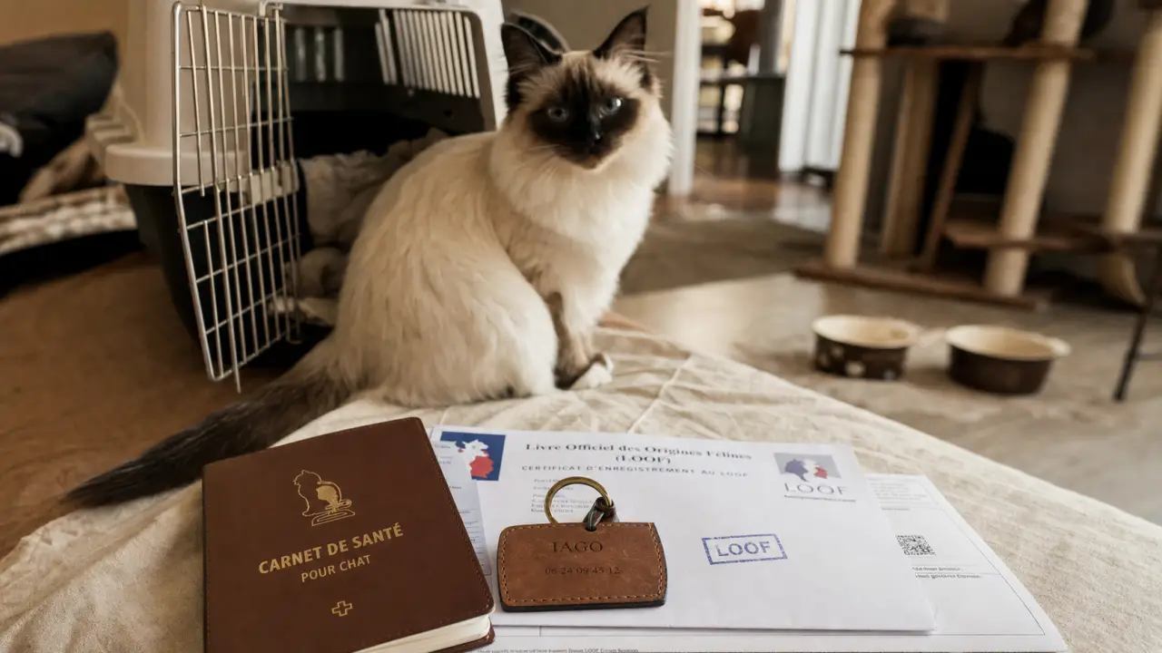 Chat balinais prix chez l'éleveur, documents LOOF