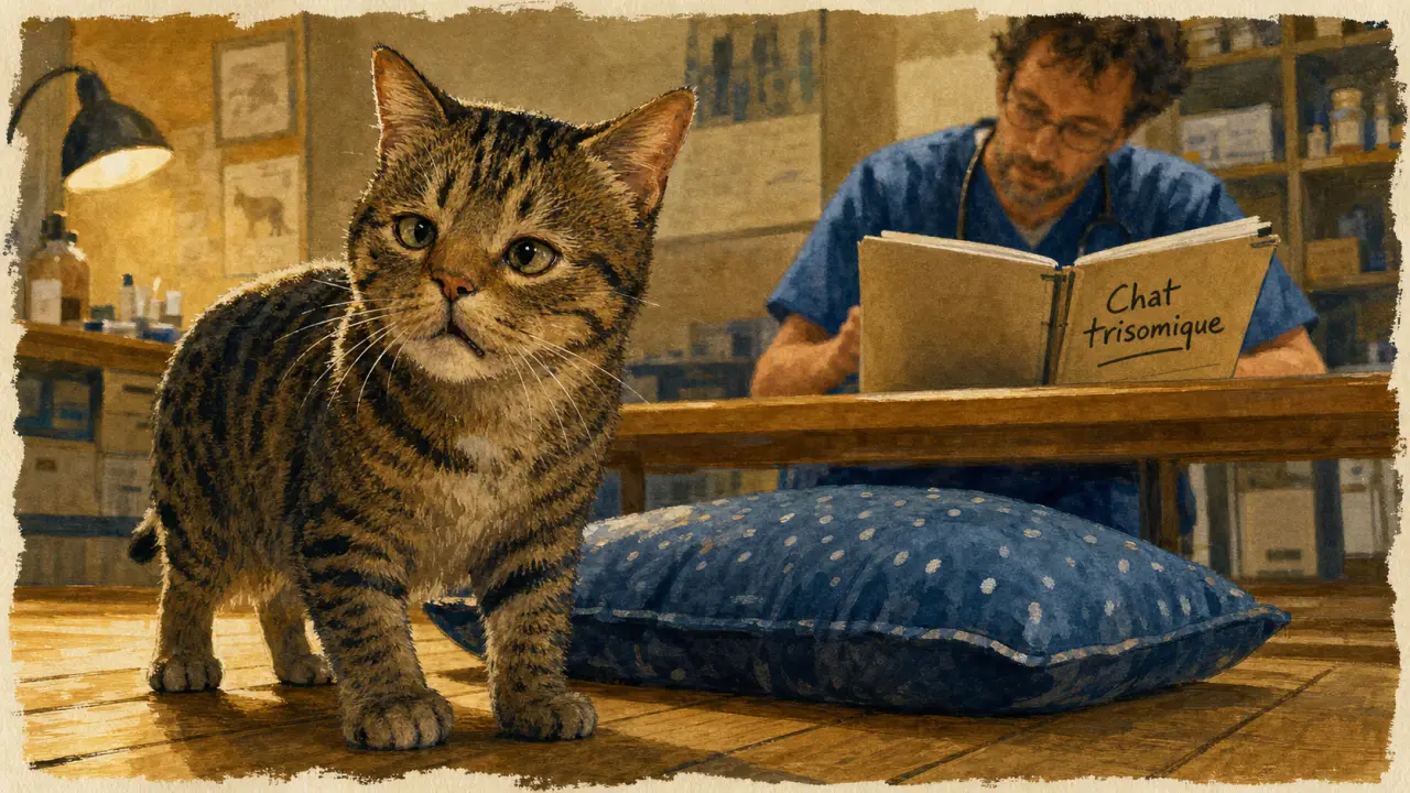 Chat trisomique : signes à surveiller chez le chat