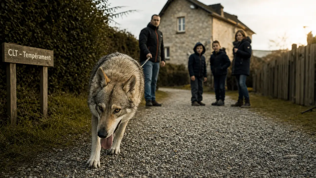 Chien loup tchécoslovaque caractère : fidèle et méfiant, famille à distance