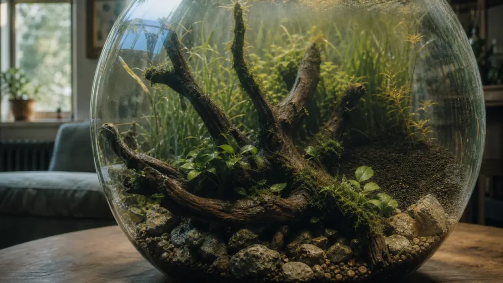 Roches inertes ou racines tanniques : choisir une décoration aquarium naturel sans erreur