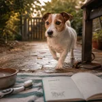 Esperance de vie jack russel 13 à 16 ans, chien alerte sur jardin humide