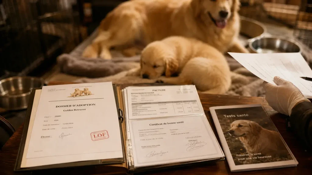 Golden Retriever prix : 450 à 2 000 euros et les signaux qui doivent alerter
