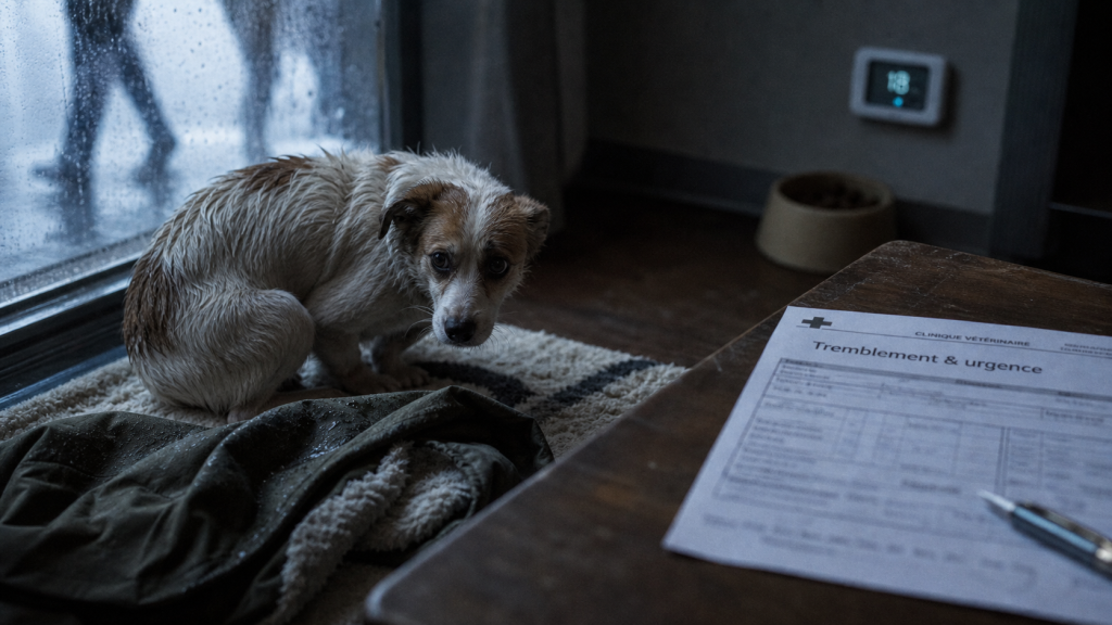 Mon chien tremble pourquoi : froid, stress ou douleur, chien frissonne