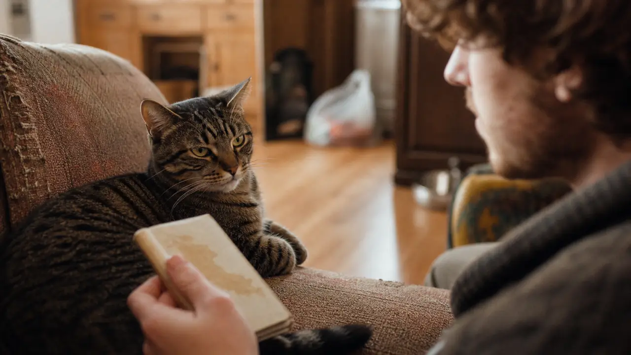 Pourquoi mon chat me fixe : affection, faim ou alerte