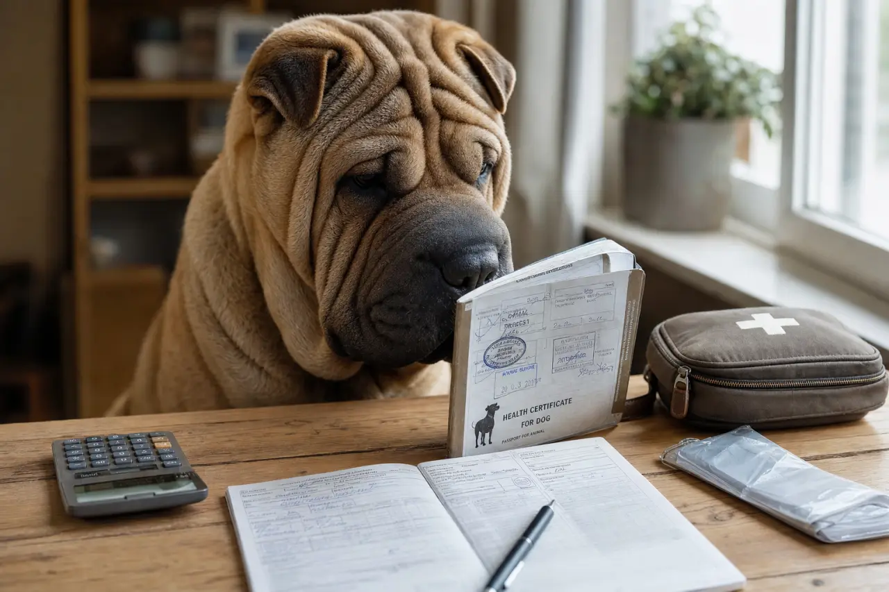 Shar Peï prix : documents d’adoption et soins vétérinaires