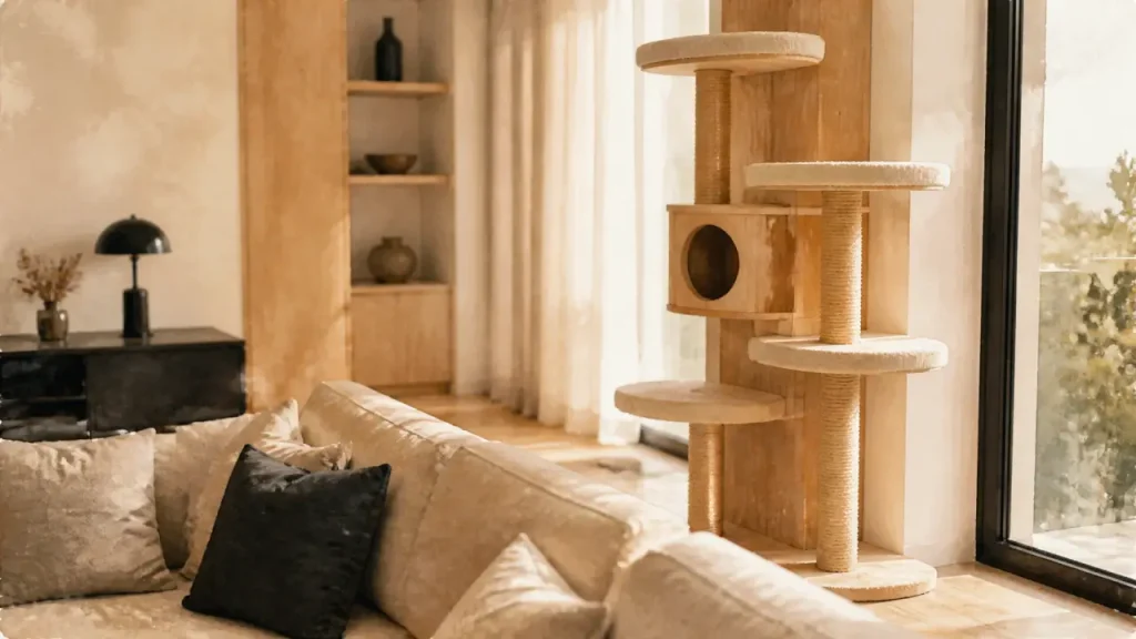 Arbre à chat design : un meuble élégant qui reste utile pour le chat