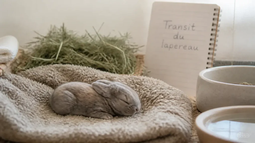 Bébé du lapin : repères d’âge, sevrage et transit à surveiller