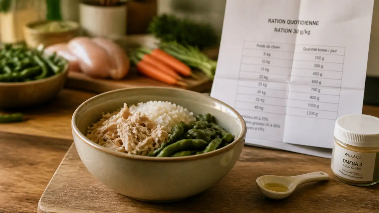 Cuisine pour chien - 50 recettes santé : bol repas maison pour chien