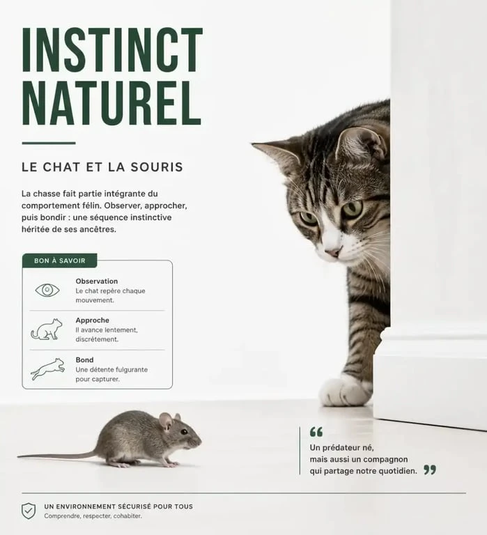 Comportement du chat qui ramène des souris vivantes à la maison