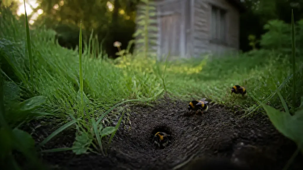 Nid de bourdon dans la terre : laisser, sécuriser ou faire intervenir ?