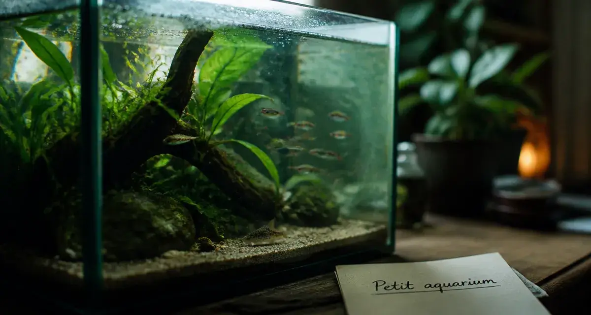 Poisson petit aquarium : rasboras et corydoras dans un aquarium 30–40 L